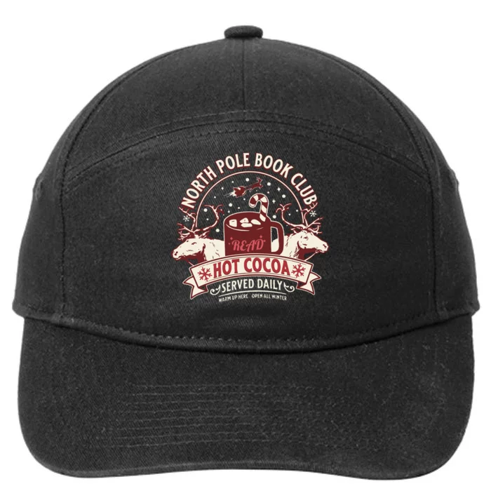 North Pole Book Club Bookish Christmas 7-Panel Snapback Hat