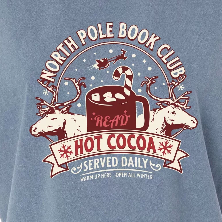 North Pole Book Club Bookish Christmas Garment-Dyed Women's Muscle Tee