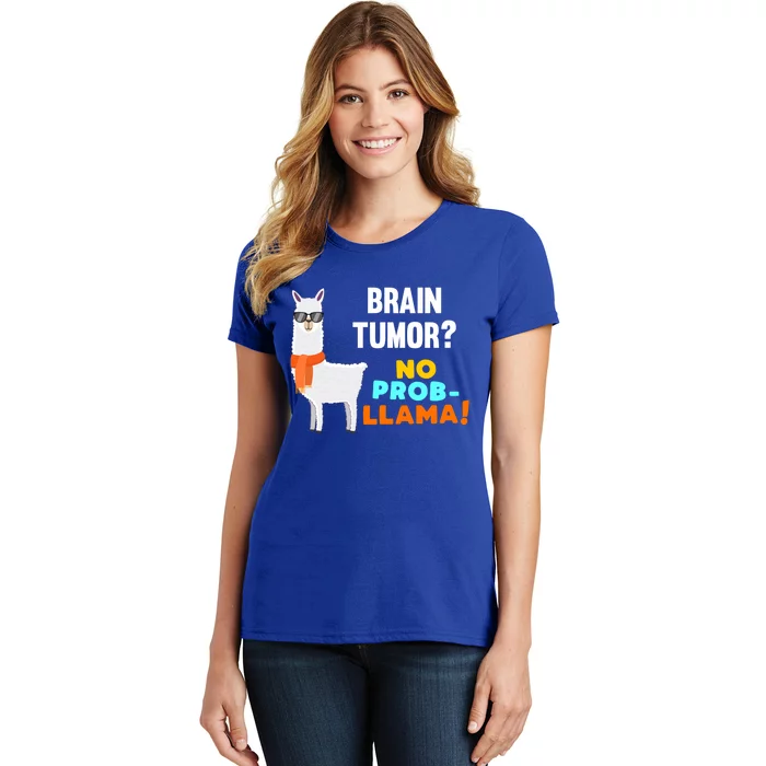 No Probgiftllama Brain Tumor Survivor Recovery Get Well Funny Gift Cool Gift Women's T-Shirt