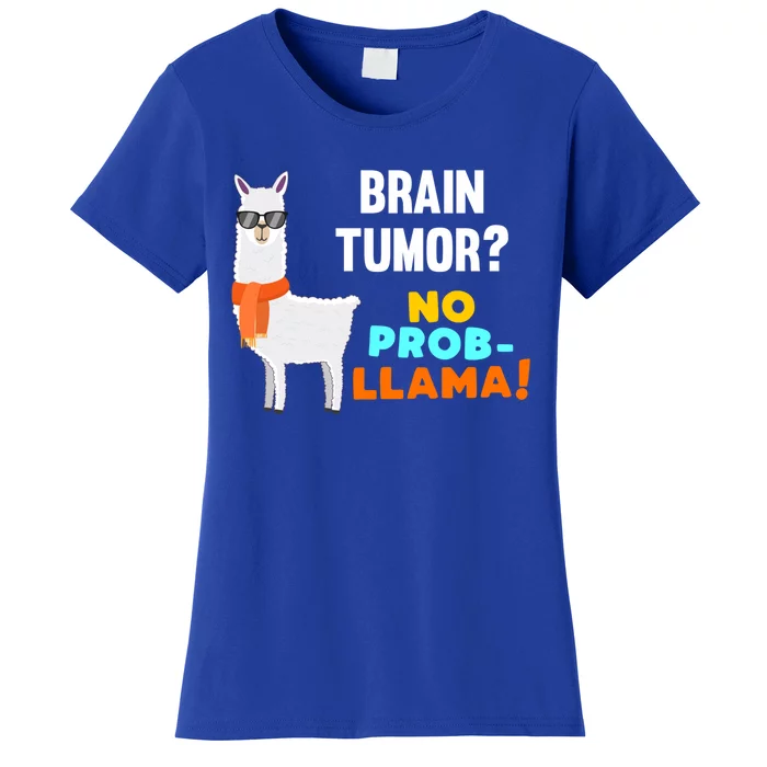 No Probgiftllama Brain Tumor Survivor Recovery Get Well Funny Gift Cool Gift Women's T-Shirt