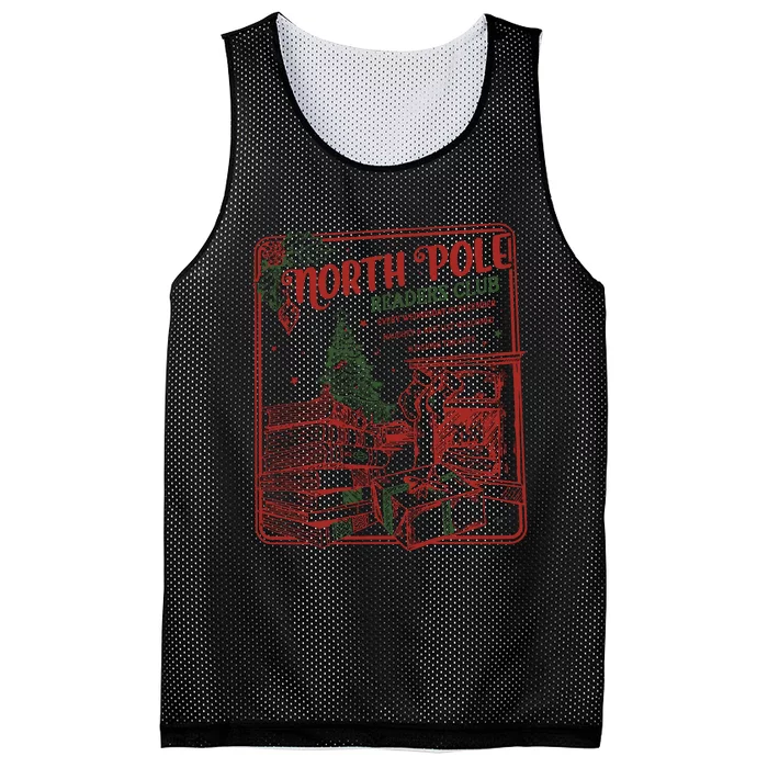 North Pole Book Club Santa Mesh Reversible Basketball Jersey Tank