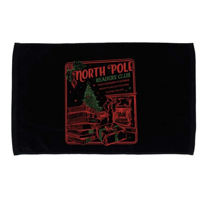 North Pole Book Club Santa Microfiber Hand Towel