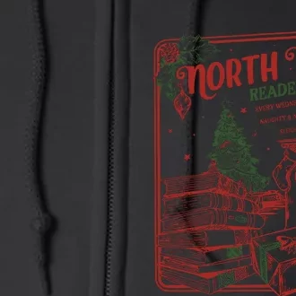 North Pole Book Club Santa Full Zip Hoodie