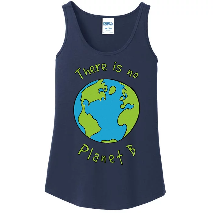 No Planet B Climate Change Awareness Earth Day Ladies Essential Tank