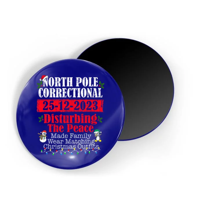 North Pole Correctional Made Family wear Christmas Pajamas Magnet