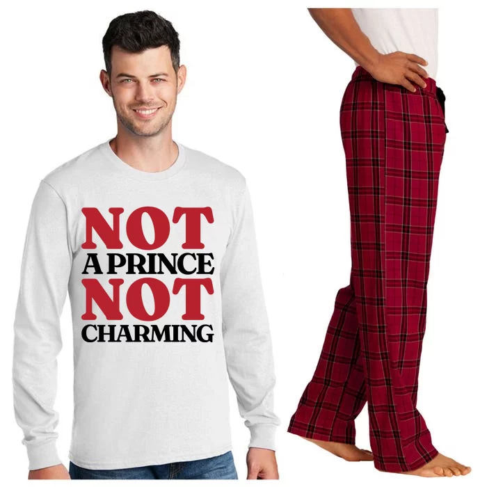 Not Prince Charming Funny Gift For Him Long Sleeve Pajama Set