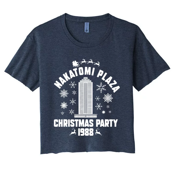 Nakatomi Plaza Christmas Party 1988 Women's Crop Top Tee