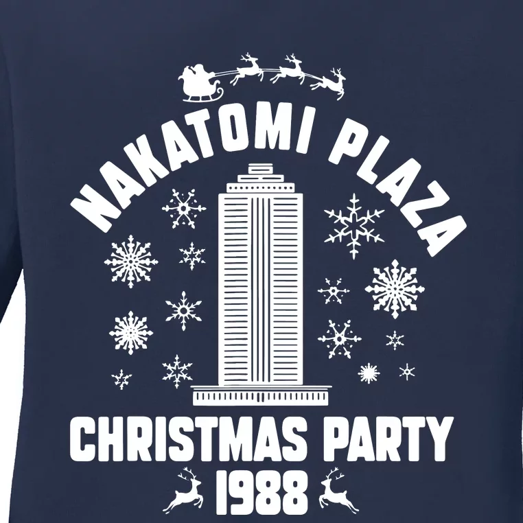 Nakatomi Plaza Christmas Party 1988 Ladies Long Sleeve Shirt