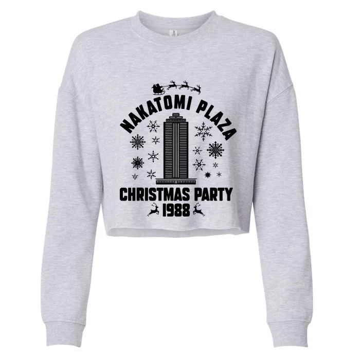 Nakatomi Plaza Christmas Party 1988 Cropped Pullover Crew