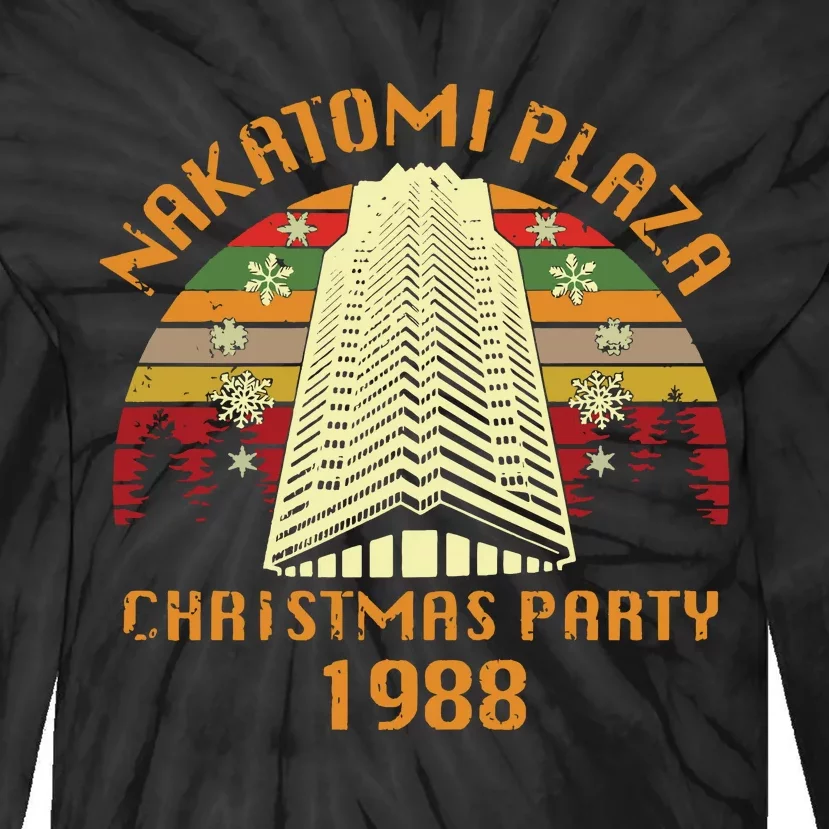 Nakatomi Plaza Christmas Party 1988 Tie-Dye Long Sleeve Shirt