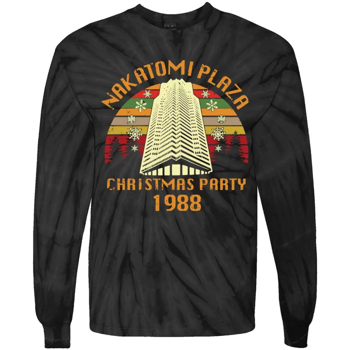 Nakatomi Plaza Christmas Party 1988 Tie-Dye Long Sleeve Shirt