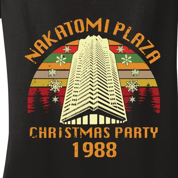 Nakatomi Plaza Christmas Party 1988 Women's V-Neck T-Shirt