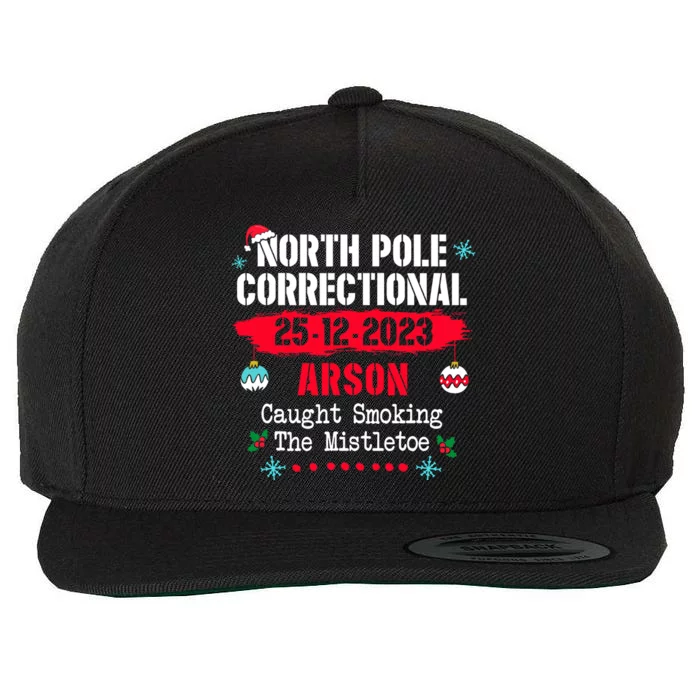 North Pole Correctional Arson Caught Smoking The Mistletoe Wool Snapback Cap