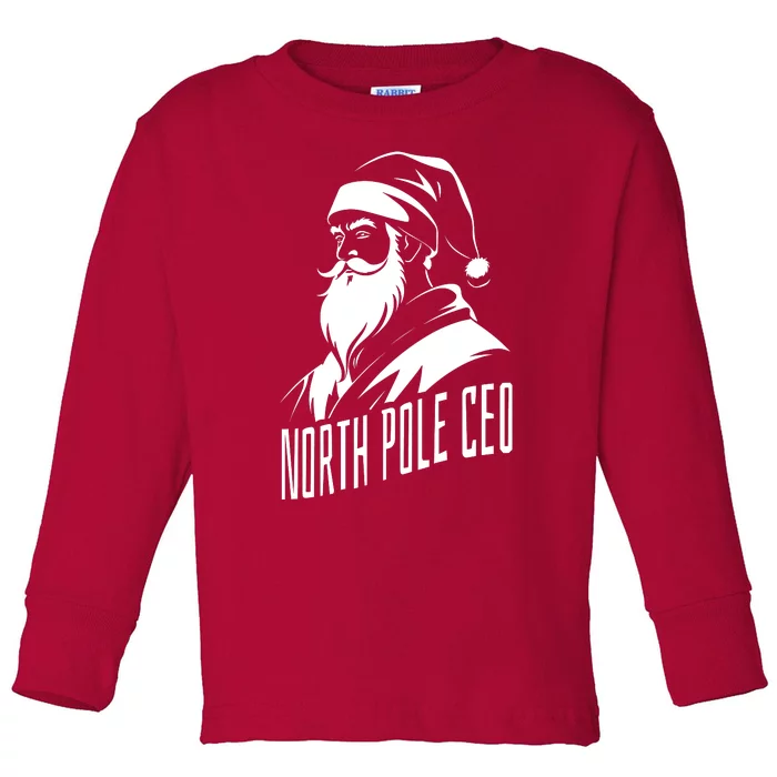 North Pole Ceo Toddler Long Sleeve Shirt