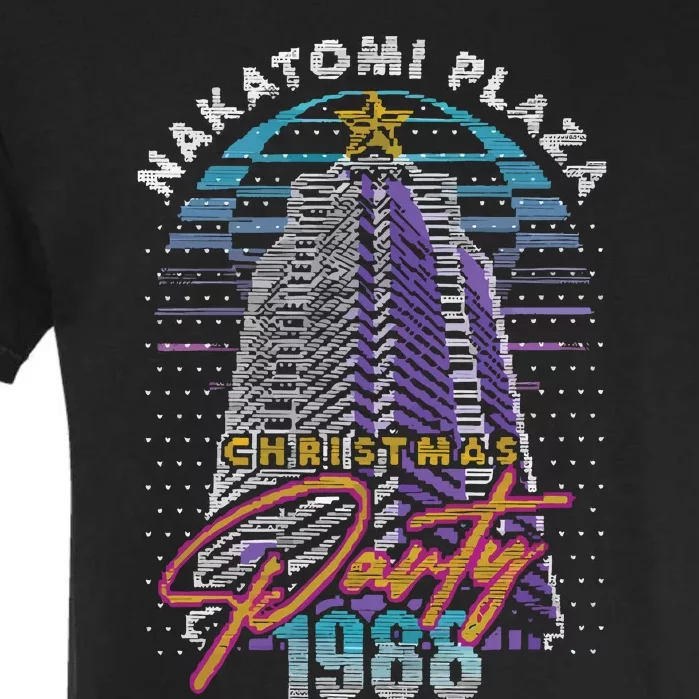 Nakatomi Plaza Christmas Plaza Party 1988 Garment-Dyed Heavyweight T-Shirt