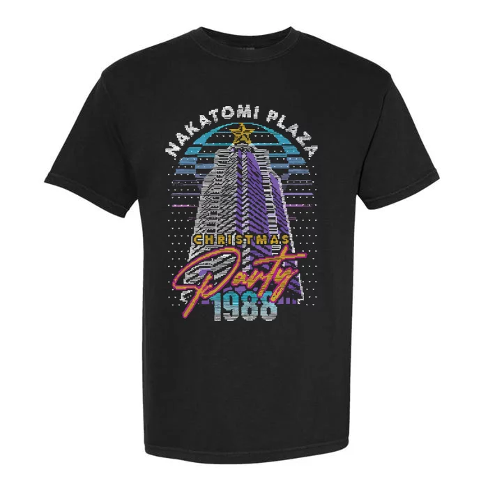 Nakatomi Plaza Christmas Plaza Party 1988 Garment-Dyed Heavyweight T-Shirt