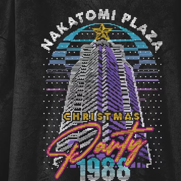 Nakatomi Plaza Christmas Plaza Party 1988 Hooded Wearable Blanket