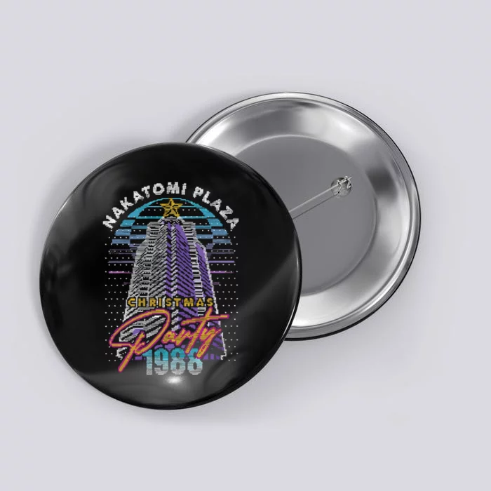 Nakatomi Plaza Christmas Plaza Party 1988 Button