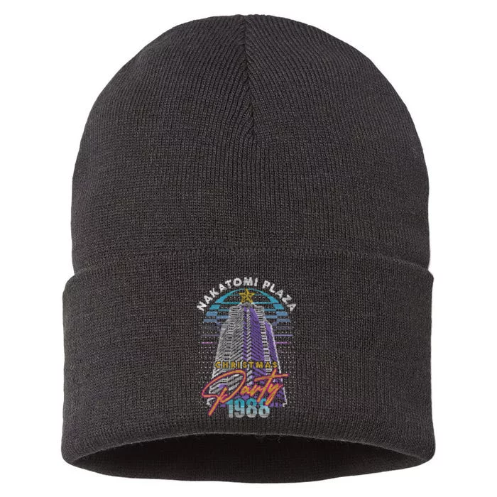 Nakatomi Plaza Christmas Plaza Party 1988 Sustainable Knit Beanie