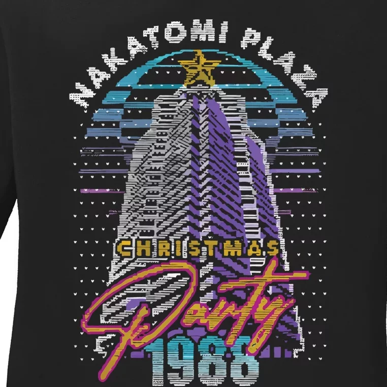 Nakatomi Plaza Christmas Plaza Party 1988 Ladies Long Sleeve Shirt