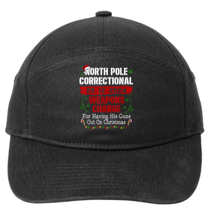 North Pole Correctional Weapons Charge For Having His Guns 7-Panel Snapback Hat