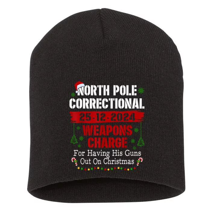 North Pole Correctional Weapons Charge For Having His Guns Short Acrylic Beanie