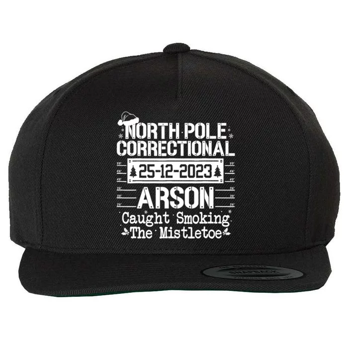 North Pole Correctional Arson Matching Family Christmas Wool Snapback Cap