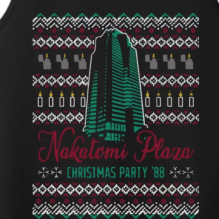 Nakatomi Plaza Christmas Party ’88 Christmas Sweater Performance Tank