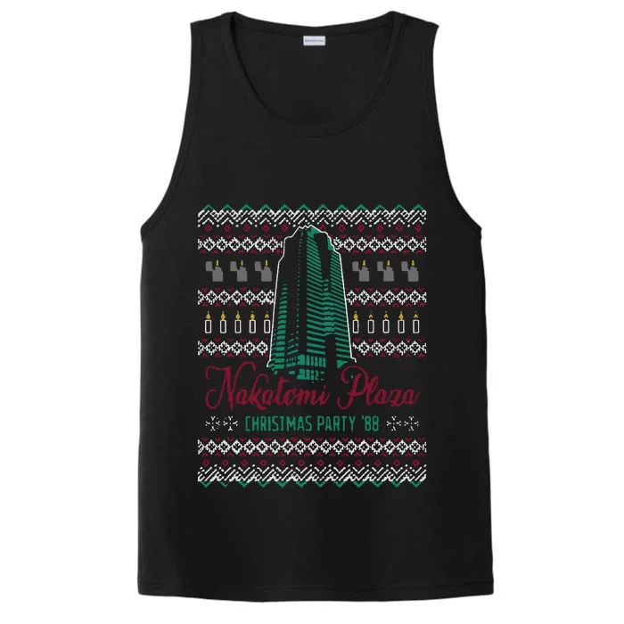 Nakatomi Plaza Christmas Party ’88 Christmas Sweater Performance Tank