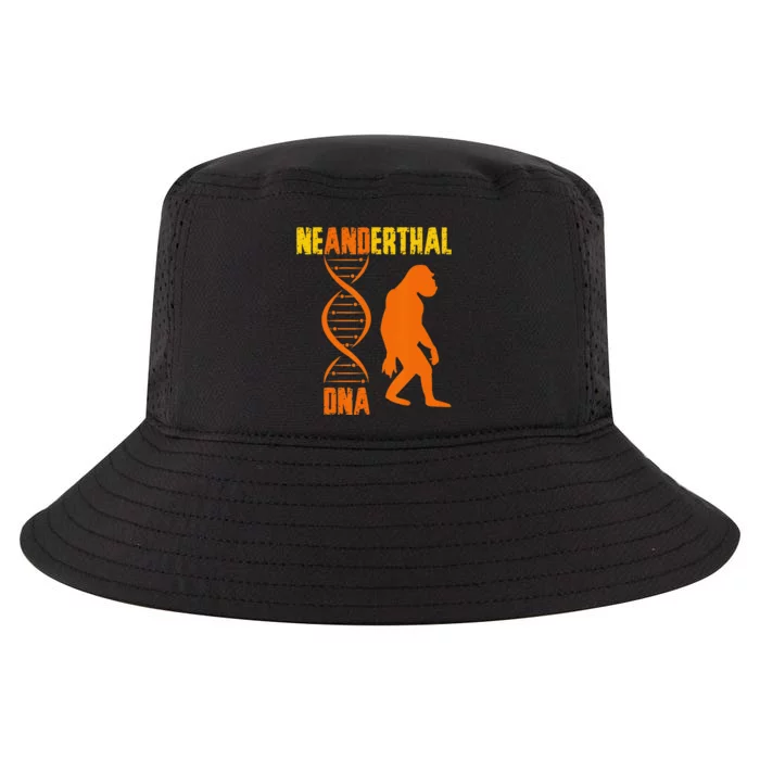 Neanderthal Primate Cave DNA Genetics Paleoanthropology Cool Comfort Performance Bucket Hat