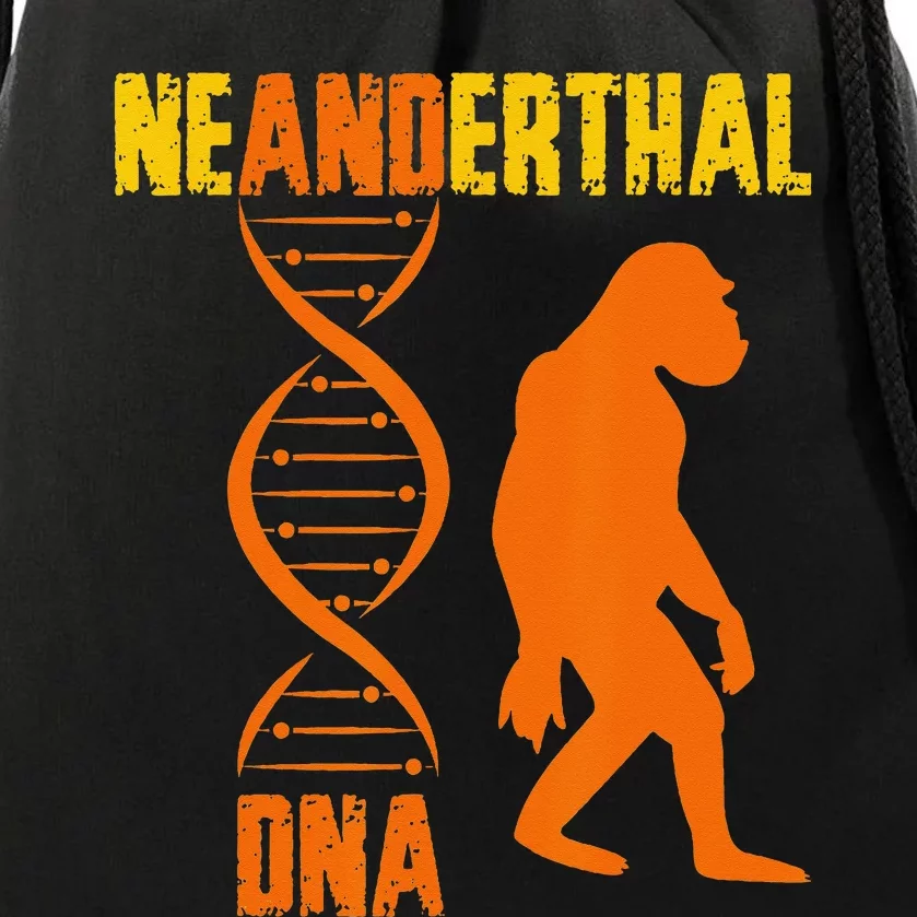 Neanderthal Primate Cave DNA Genetics Paleoanthropology Drawstring Bag