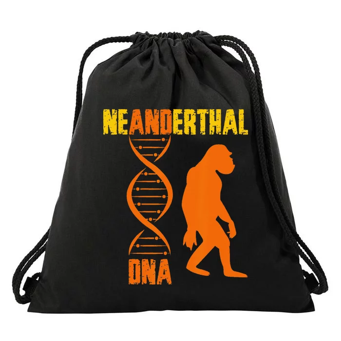 Neanderthal Primate Cave DNA Genetics Paleoanthropology Drawstring Bag