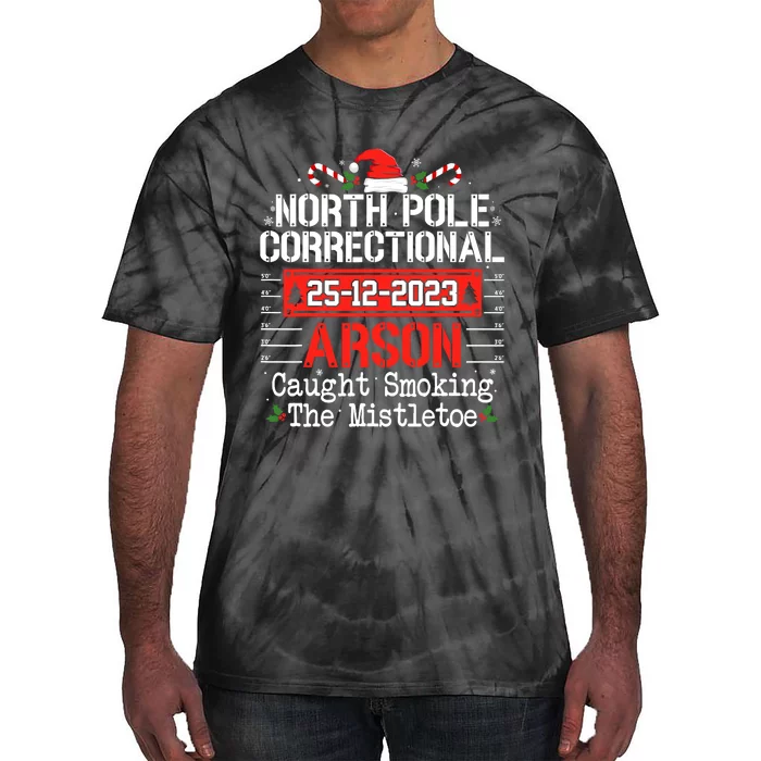 North Pole Correctional Arson Matching Family Christmas Tie-Dye T-Shirt