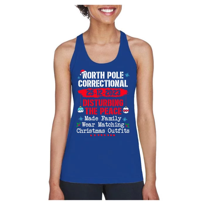 North Pole Correctional Disturbing Peace Wear Women's Racerback Tank