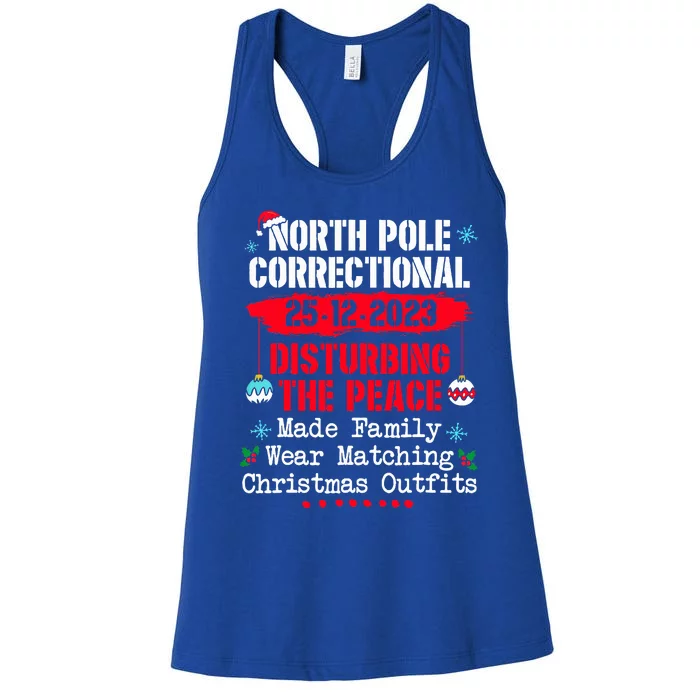 North Pole Correctional Disturbing Peace Wear Women's Racerback Tank