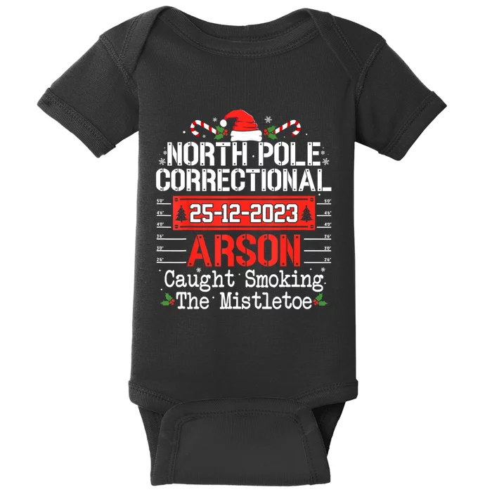 North Pole Correctional Arson Matching Family Christmas Baby Bodysuit