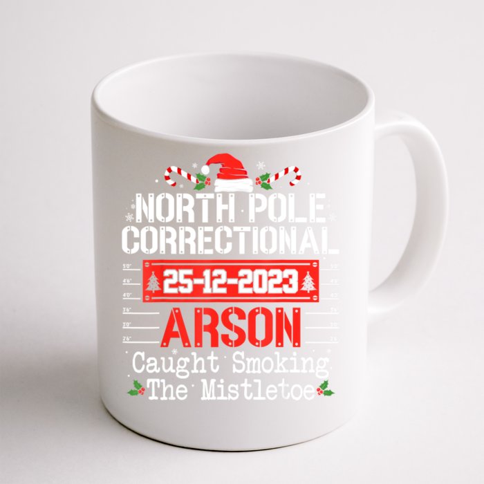 North Pole Correctional Arson Matching Family Christmas Front & Back Coffee Mug