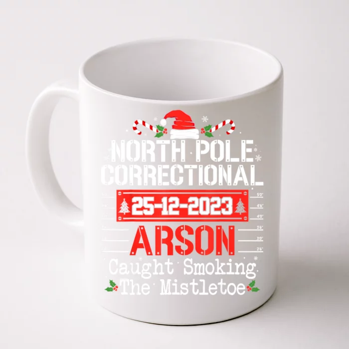 North Pole Correctional Arson Matching Family Christmas Front & Back Coffee Mug