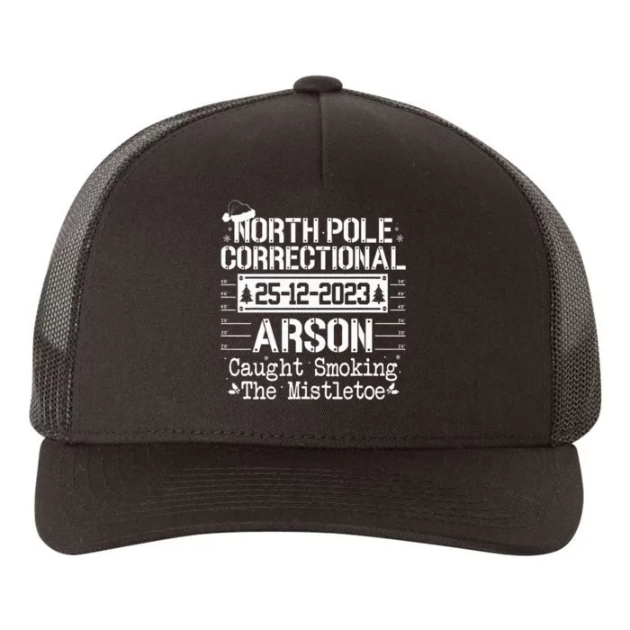 North Pole Correctional Arson Matching Family Christmas Yupoong Adult 5-Panel Trucker Hat