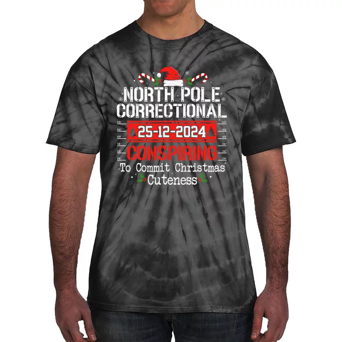 North Pole Correctional Conspiring Matching Family Christmas Tie-Dye T-Shirt