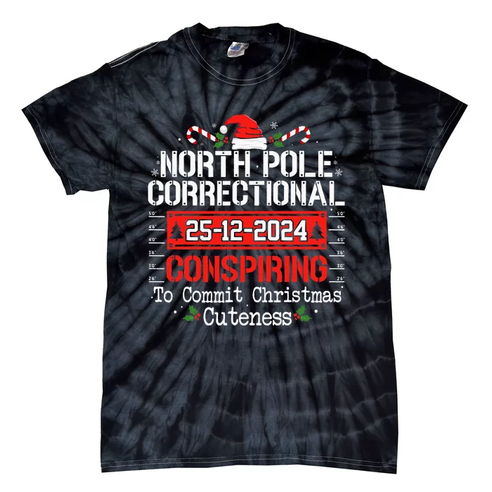 North Pole Correctional Conspiring Matching Family Christmas Tie-Dye T-Shirt