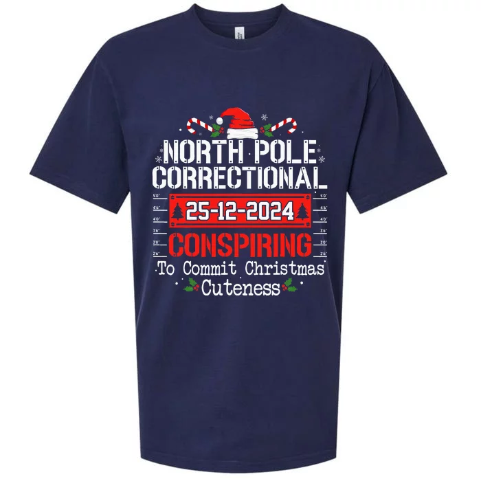 North Pole Correctional Conspiring Matching Family Christmas Sueded Cloud Jersey T-Shirt