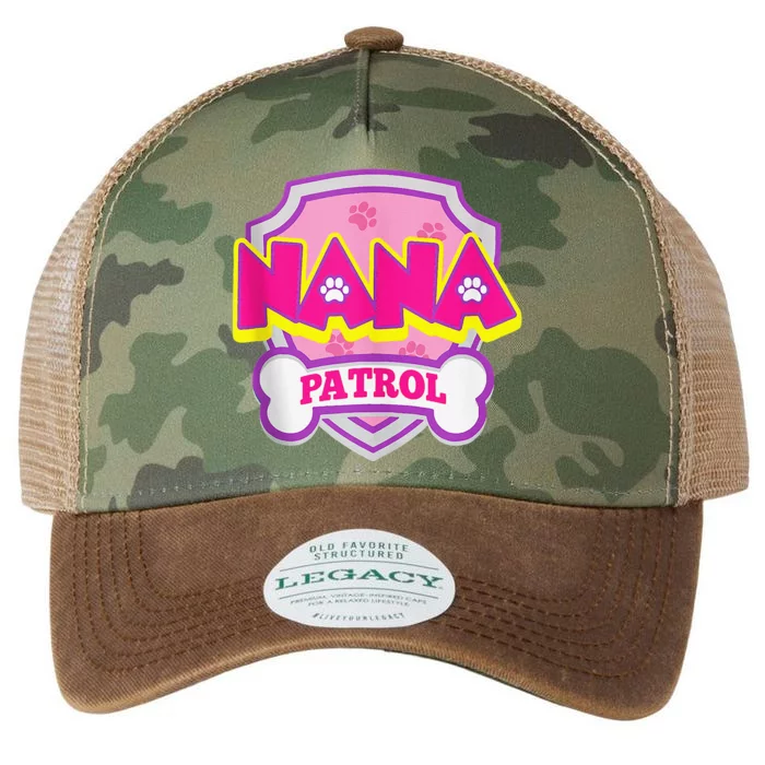 Nana Patrol Dog Funny Gift Birthday Party Legacy Tie Dye Trucker Hat