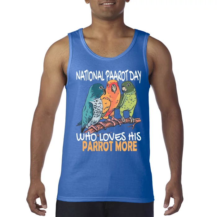 National Parrot Day Cockatiel Bird Tropical Parrots Gift Tank Top