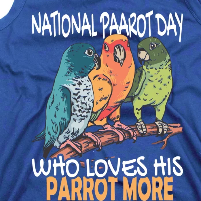 National Parrot Day Cockatiel Bird Tropical Parrots Gift Tank Top