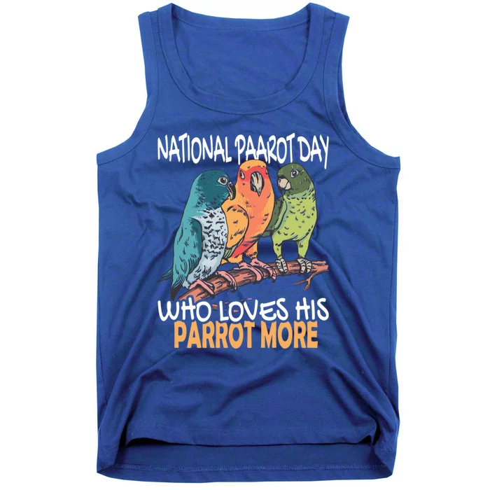 National Parrot Day Cockatiel Bird Tropical Parrots Gift Tank Top