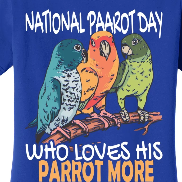 National Parrot Day Cockatiel Bird Tropical Parrots Gift Women's T-Shirt