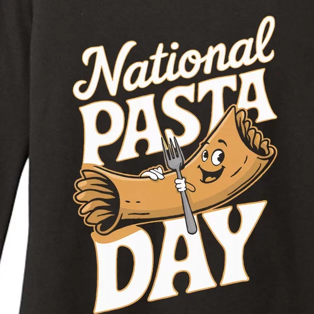 National Pasta Day Lovers Design For Foodies Food Lover Womens CVC Long Sleeve Shirt