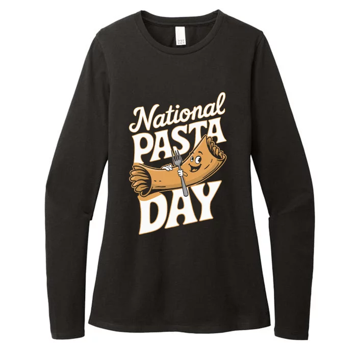 National Pasta Day Lovers Design For Foodies Food Lover Womens CVC Long Sleeve Shirt