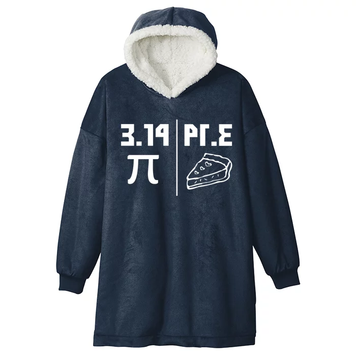 National Pi Day Cute Gift Math Teacher Pie Equals Pie Gift Hooded Wearable Blanket